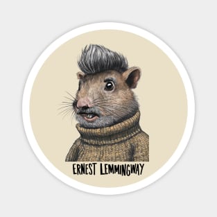 Ernest Lemmingway Magnet